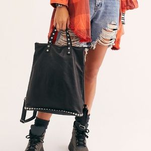 Free people Ellie Leather studded backpack
